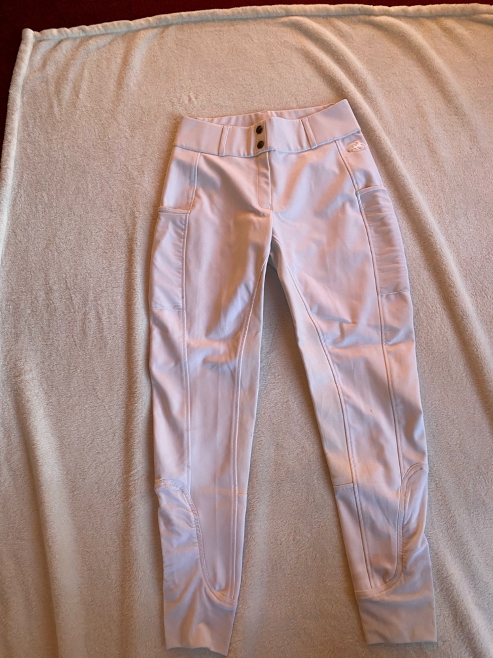 SmartPak Piper Pull-On Fullseat Breeches- White